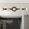 Designers Fountain Harmoni 24.25 in. 5-Light Matte Black Vanity Light with Brushed Gold Disk Accents for Bathrooms D313C-5B-MB - alternate 6